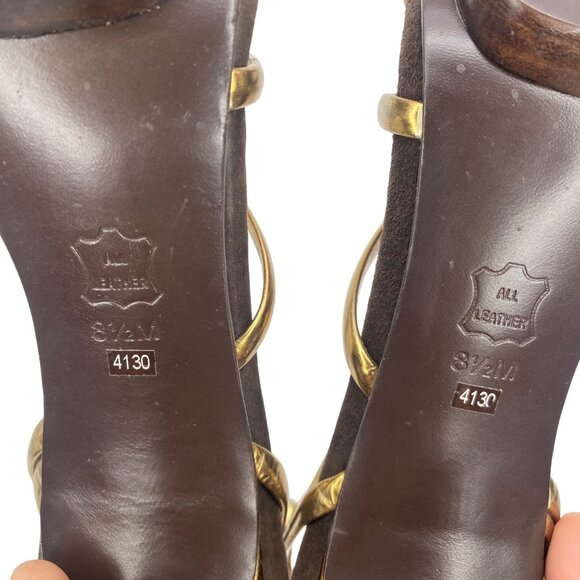 Tory Burch Hanni Bronze/Brown High heel sandal Women’s size 8.5 - Picture 8 of 12